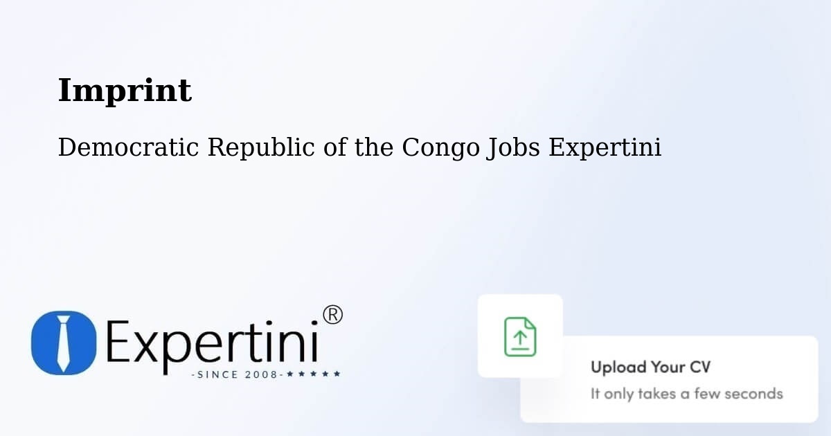 Imprint – Mweka - Democratic Republic of the Congo Jobs Expertini