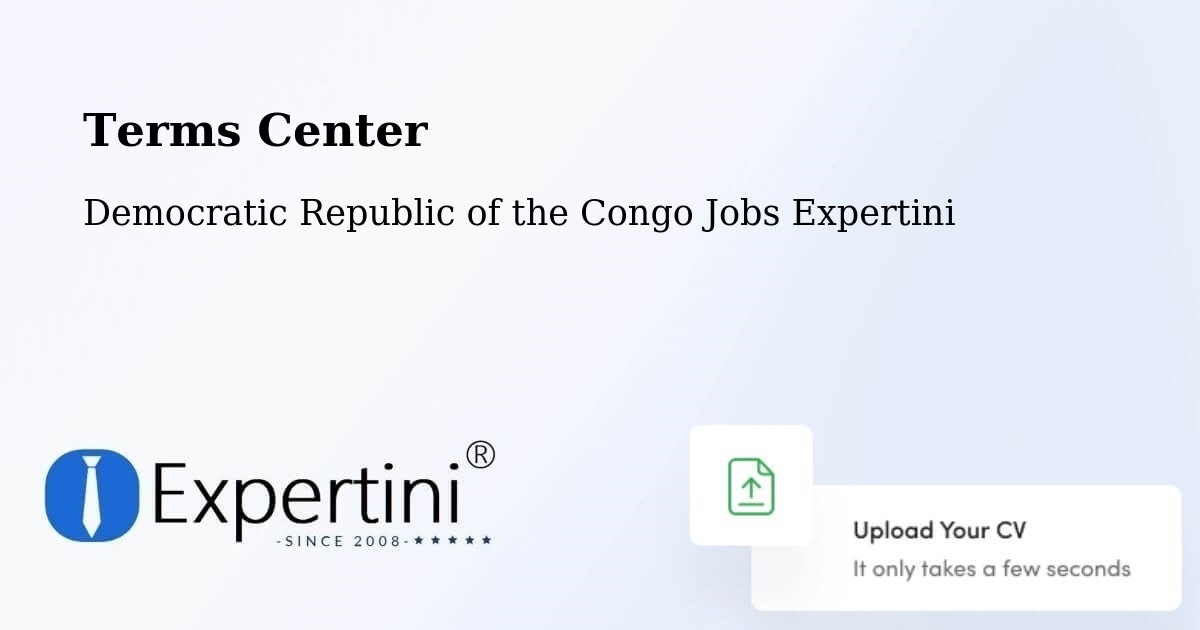 Terms of Service – Mweka - Democratic Republic of the Congo Jobs Expertini